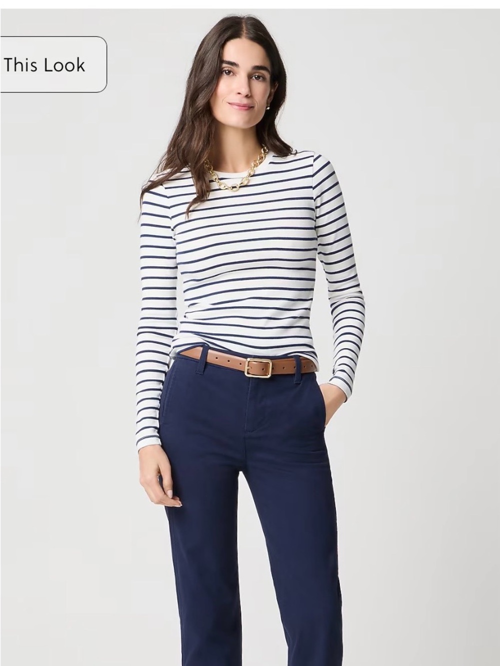 J. Crew Factory Navy Everyday Chino pant
